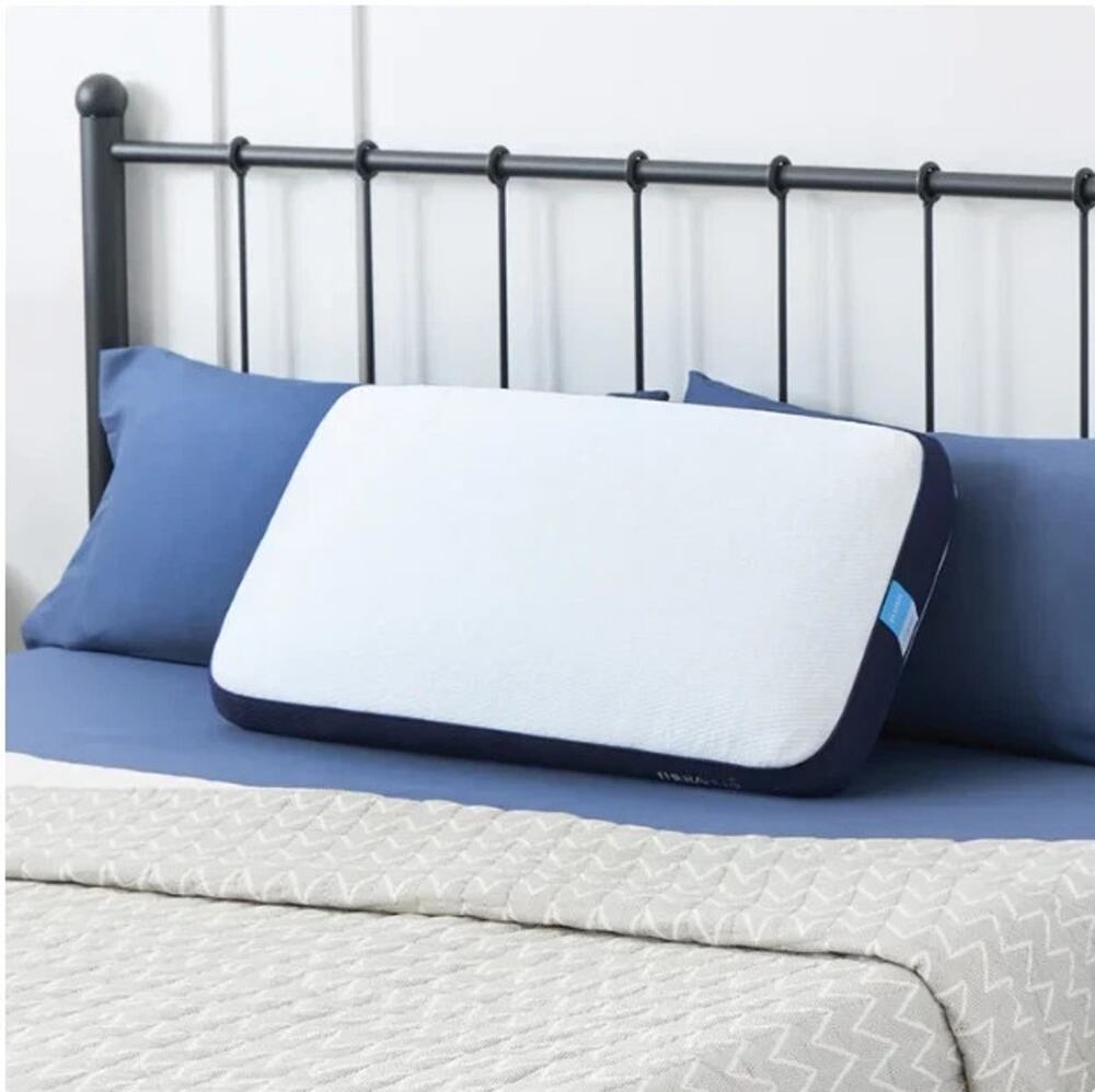 Therapedic TheraLuxe Queen Gel Memory Foam Cooling Pillow Dual Comfort Firm